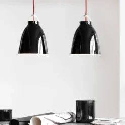 FRITZ HANSEN Caravaggio P1 Glanz schwarz