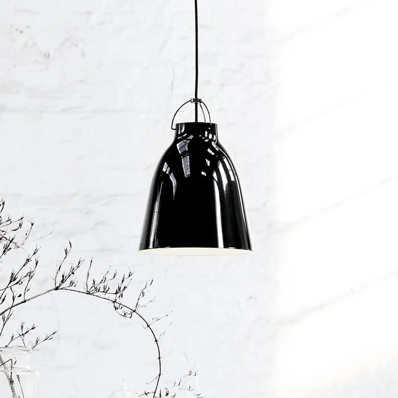 FRITZ HANSEN Caravaggio P2 Glanz schwarz/schwarz