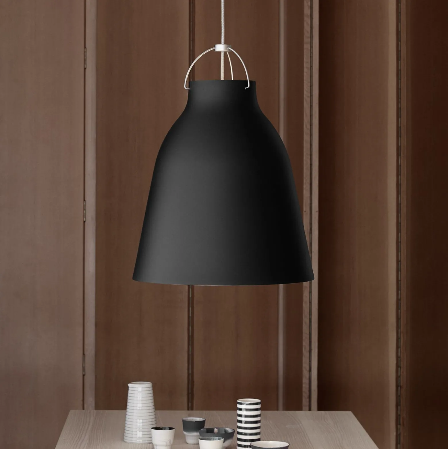 FRITZ HANSEN Caravaggio P3 matt schwarz