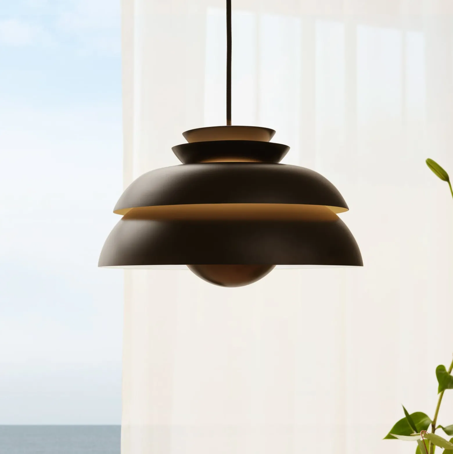 FRITZ HANSEN Concert P3 Pendellampe schwarz 55cm