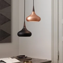 FRITZ HANSEN Orient P1 Pendel schwarz/rose Ø 22,5