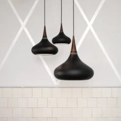 FRITZ HANSEN Orient P3 Pendel schwarz/rose Ø 50cm