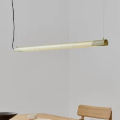 GEJST Hängelampe Radent messingfarben, Länge 138 cm, G13 LED