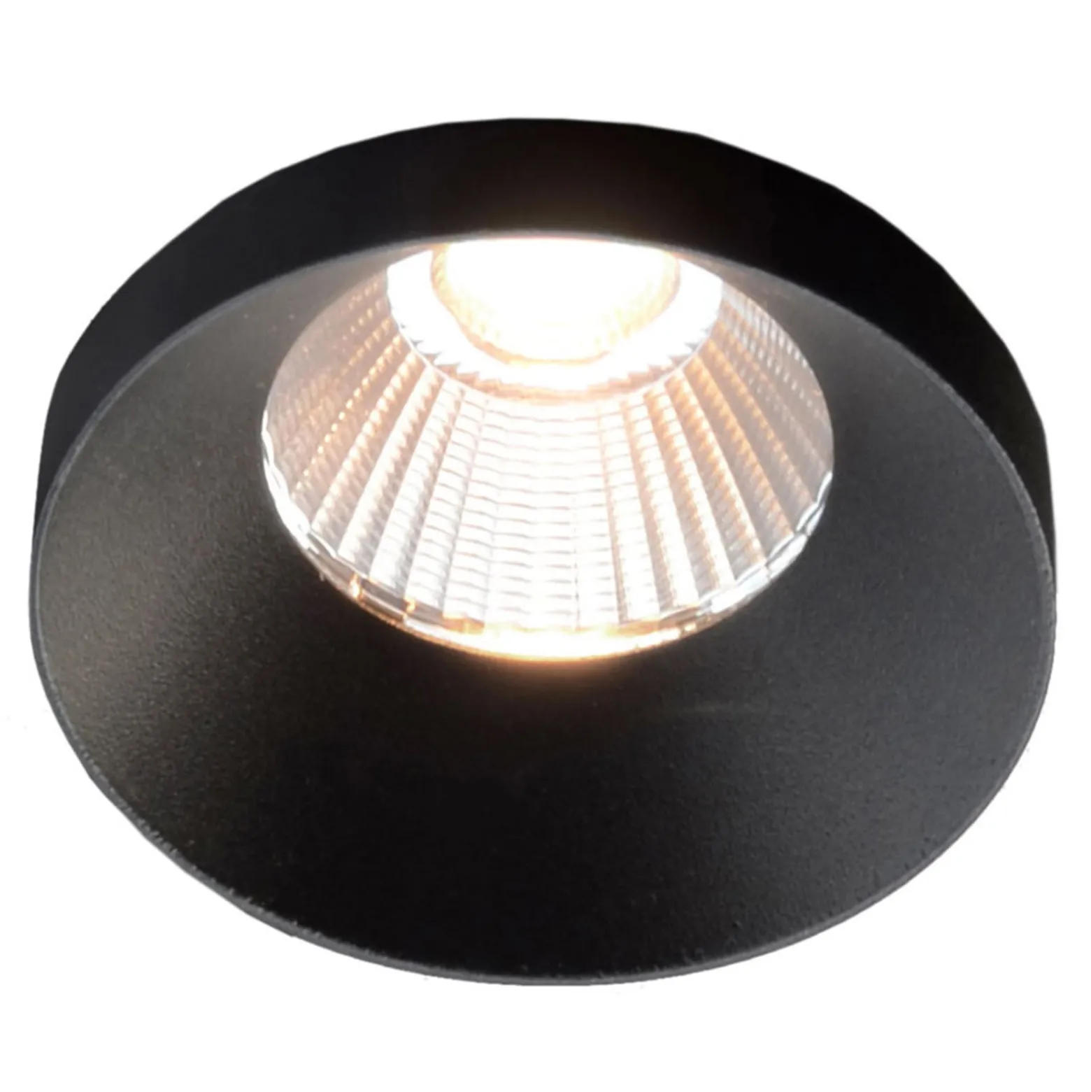 GF design Owi Einbaulampe IP54 schwarz 3.000 K