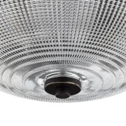 Glas-Deckenleuchte Mantle mit Bronze-Finish