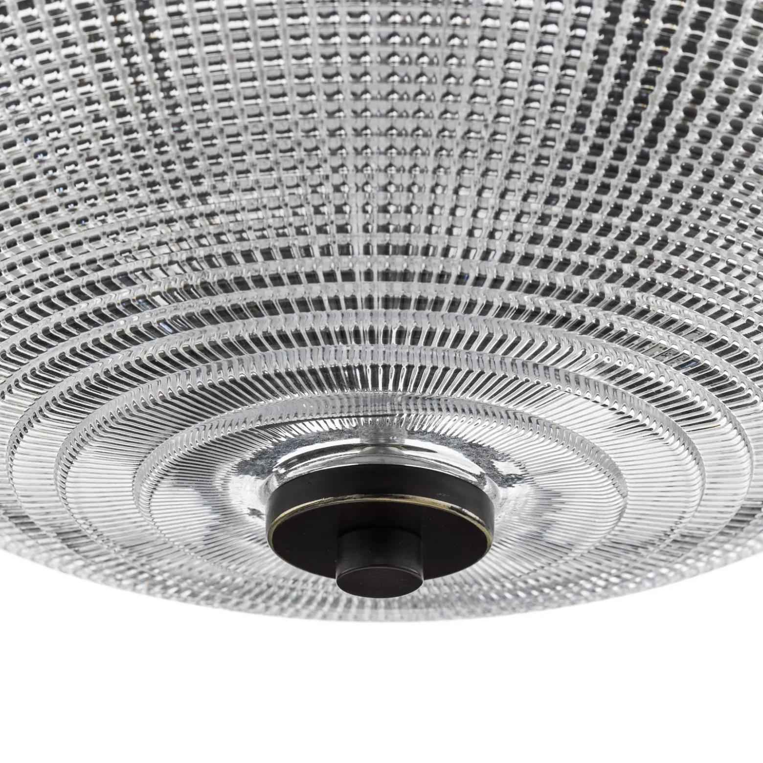 Glas-Deckenleuchte Mantle mit Bronze-Finish