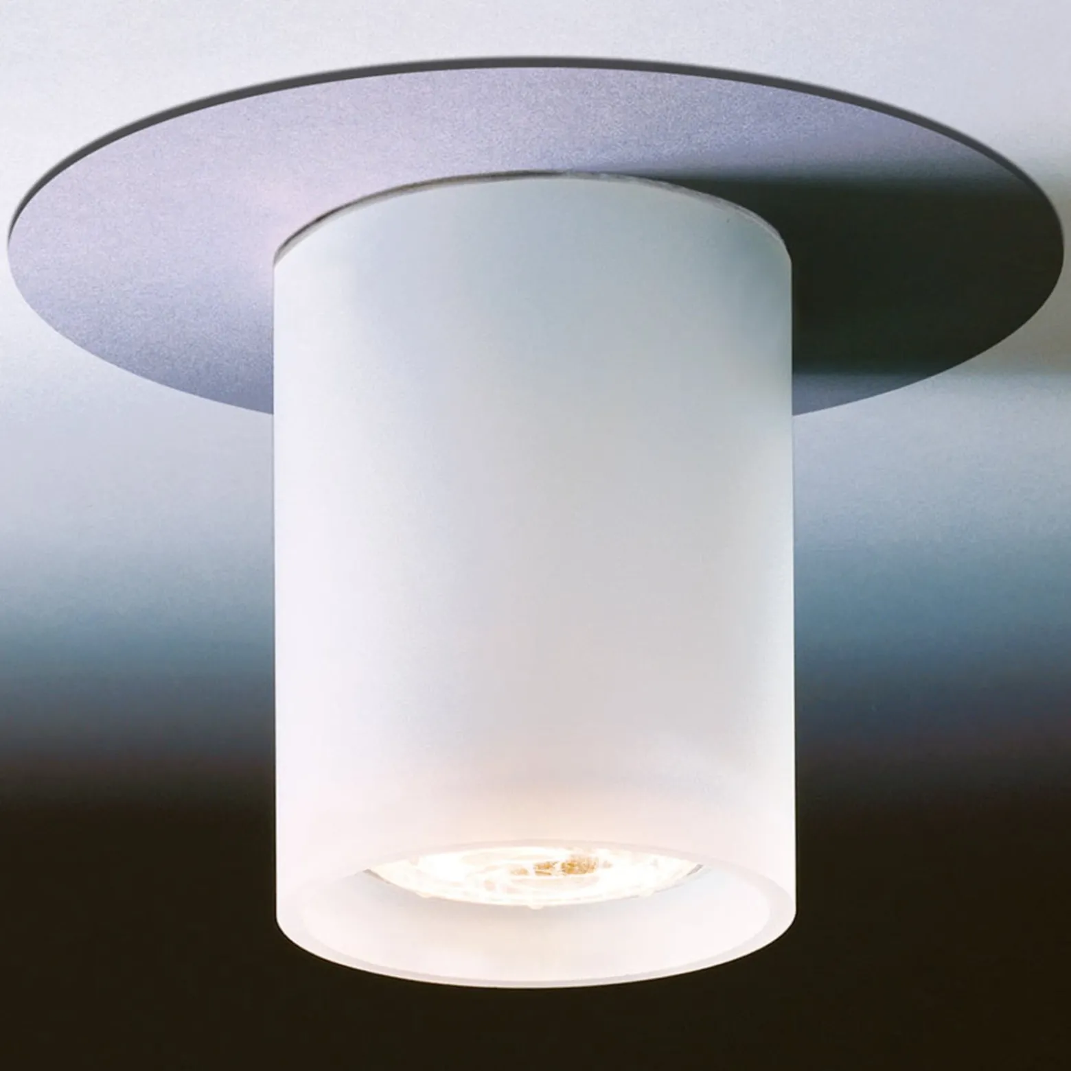 Glas-Deckenstrahler Dela SHORT GU10