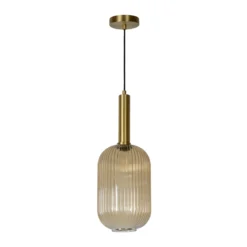 Glas-Hängeleuchte Maloto, Ø 20 cm, amber