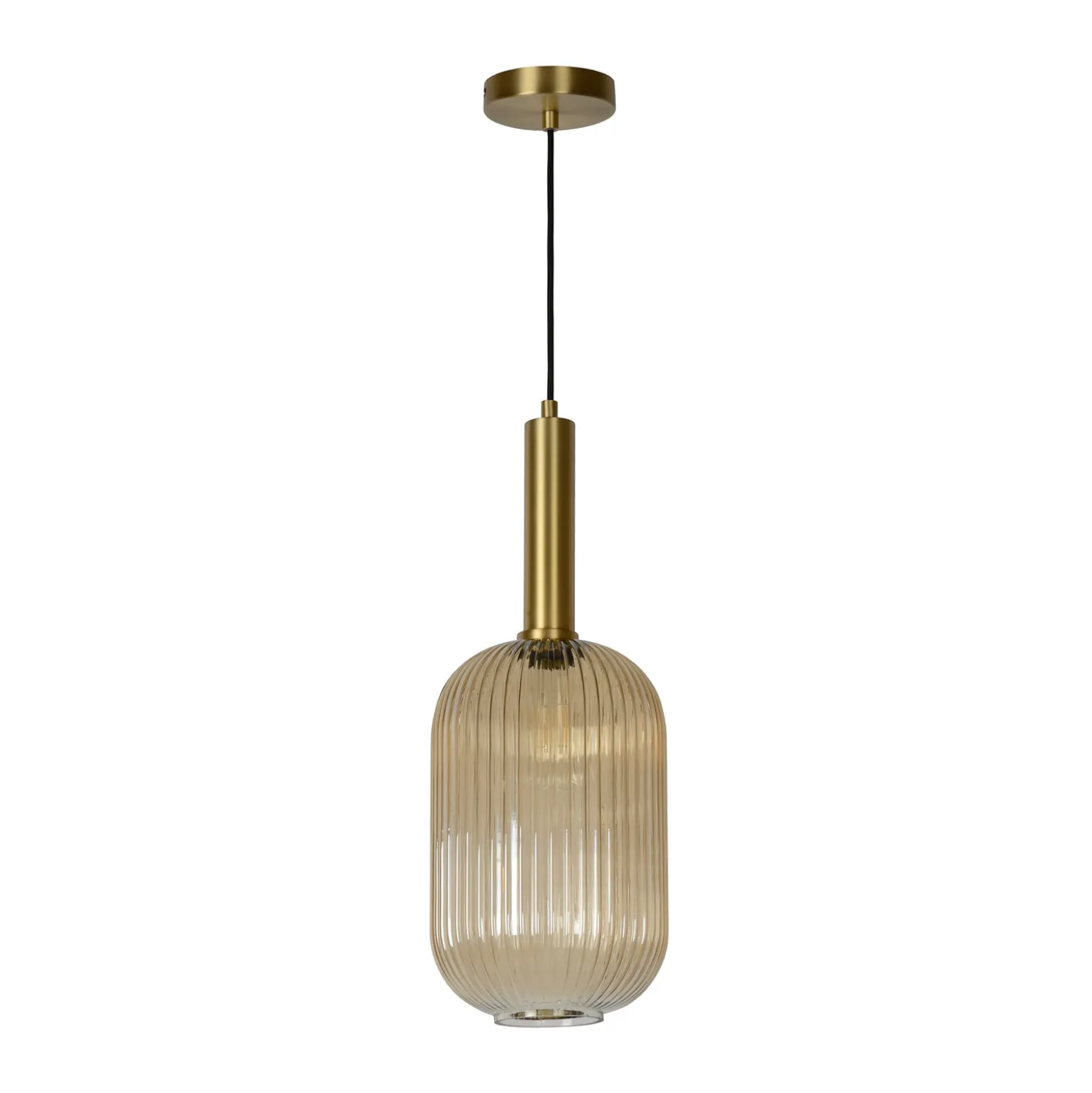 Glas-Hängeleuchte Maloto, Ø 20 cm, amber
