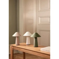 Globen Lighting Akku-Tischlampe Cannes, weiß, 26 cm IP44