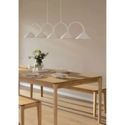 Globen Lighting Hängelampe CURVE 5, weiß, 5-flg., 165 cm