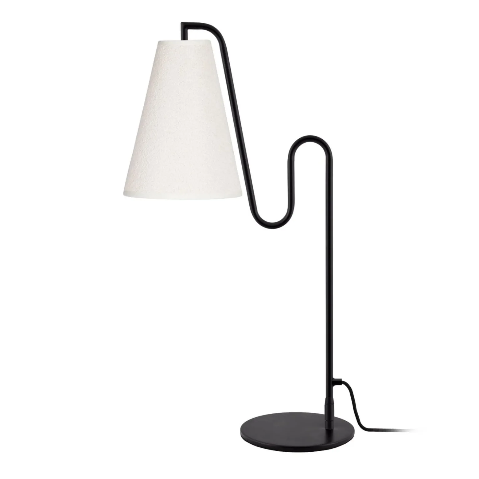 Globen Lighting Tischleuchte Lou, schwarz/weiß, Höhe 55 cm