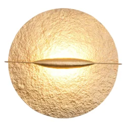 Goldfarbene LED-Deckenlampe Trabant
