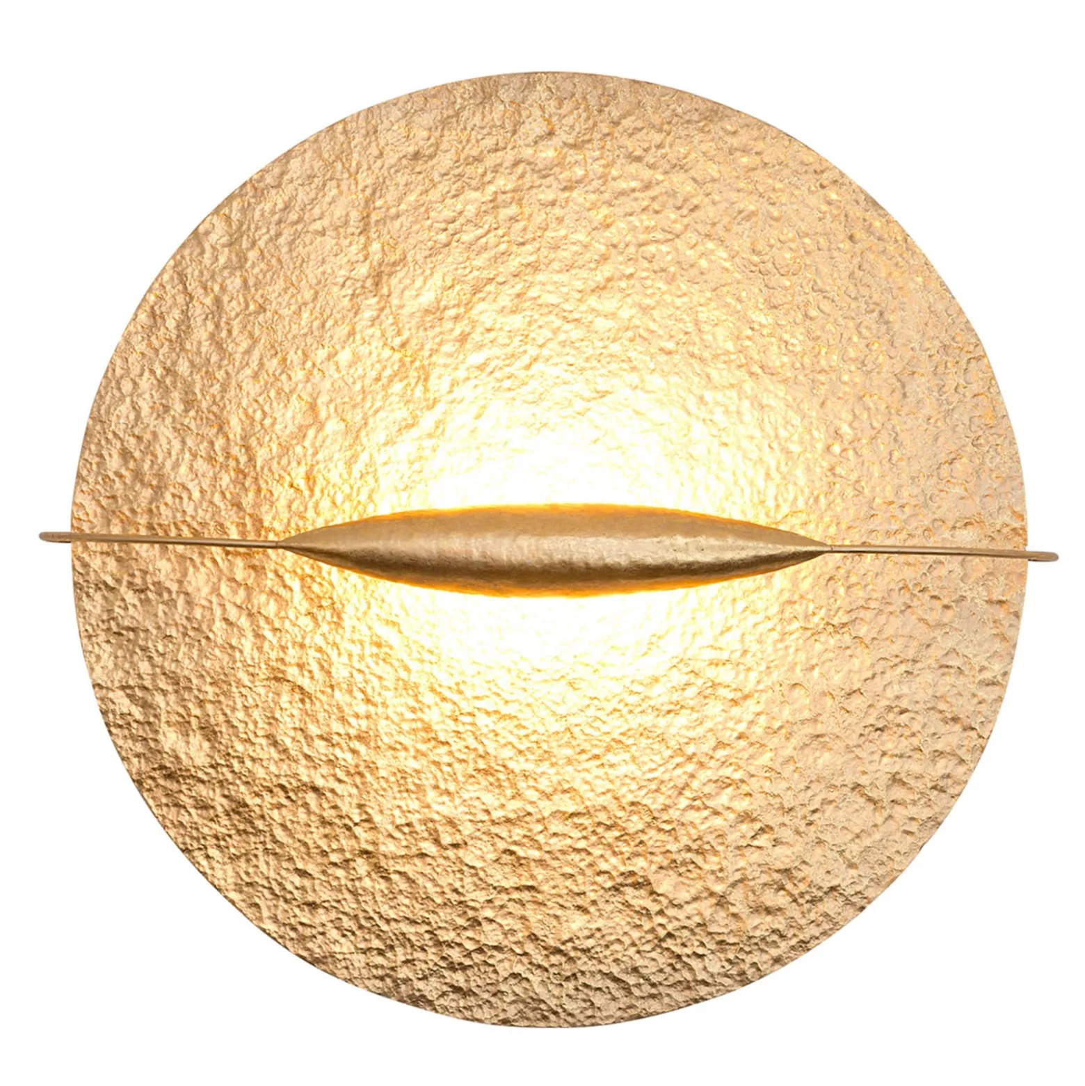 Goldfarbene LED-Deckenlampe Trabant