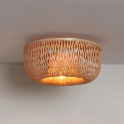 GOOD & MOJO Deckenlampe Barbados, natur, Ø 35 cm, Bambus E27