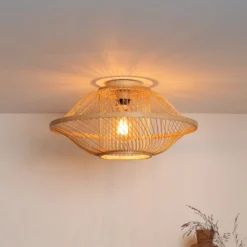 GOOD & MOJO Deckenlampe Maui, natur, Ø 50 cm, Bambus, E27