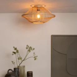 GOOD & MOJO Deckenlampe Maui, natur, Ø 50 cm, Bambus, E27
