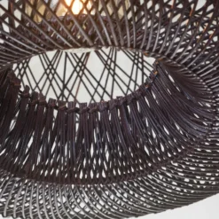 GOOD & MOJO Hängelampe Arizona, rot, Ø 70 cm, Rattan, E27