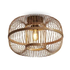 GOOD & MOJO Hokkaido Deckenlampe, Ø 38 cm, natur