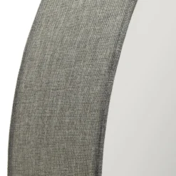 Graue Deckenlampe Pasteri mit Leinenschirm 76 cm
