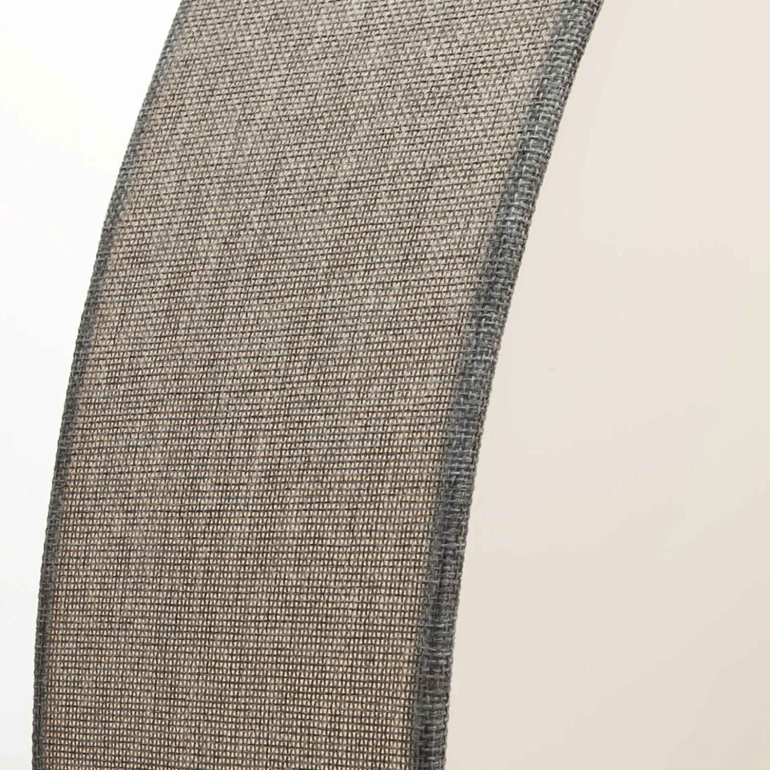 Graue Deckenlampe Pasteri mit Leinenschirm 76 cm