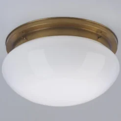 Große Deckenleuchte Harry aus Messing Ø 40 cm