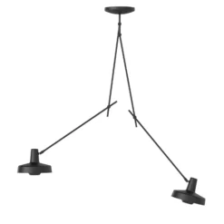 GRUPA Arigato Deckenlampe 2-flammig 110cm schwarz