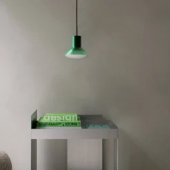 Grupa Pendellampe Onda, grün, Ø 17 cm, Glas, GU10