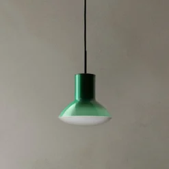 Grupa Pendellampe Onda, grün, Ø 17 cm, Glas, GU10