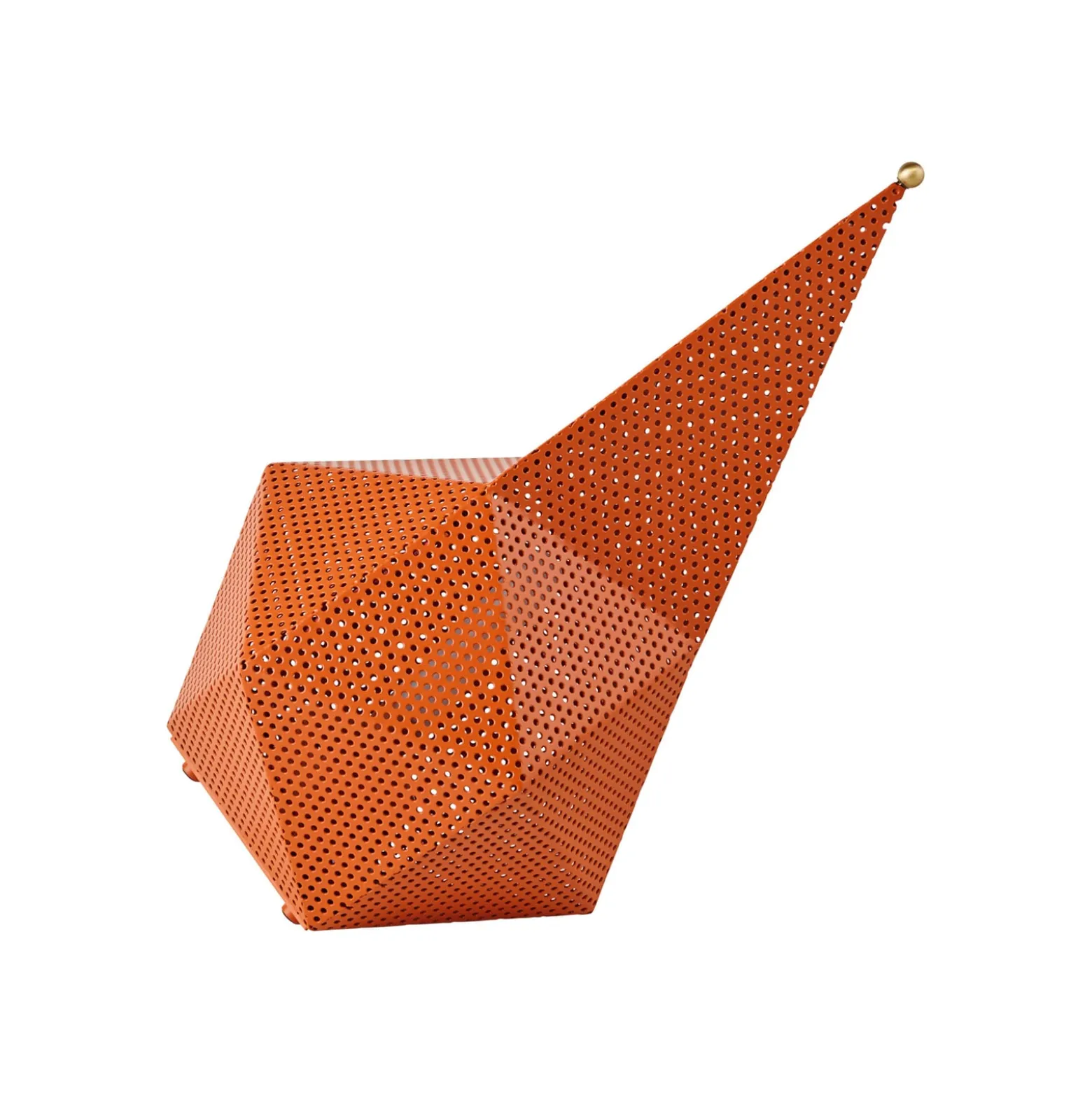 Gubi Akku-Tischleuchte Bagdad, orange, Höhe 36 cm, Metall