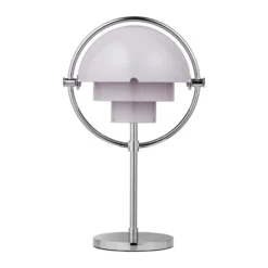 GUBI Akku-Tischleuchte Multi-Lite, chrom/lila, 30 cm