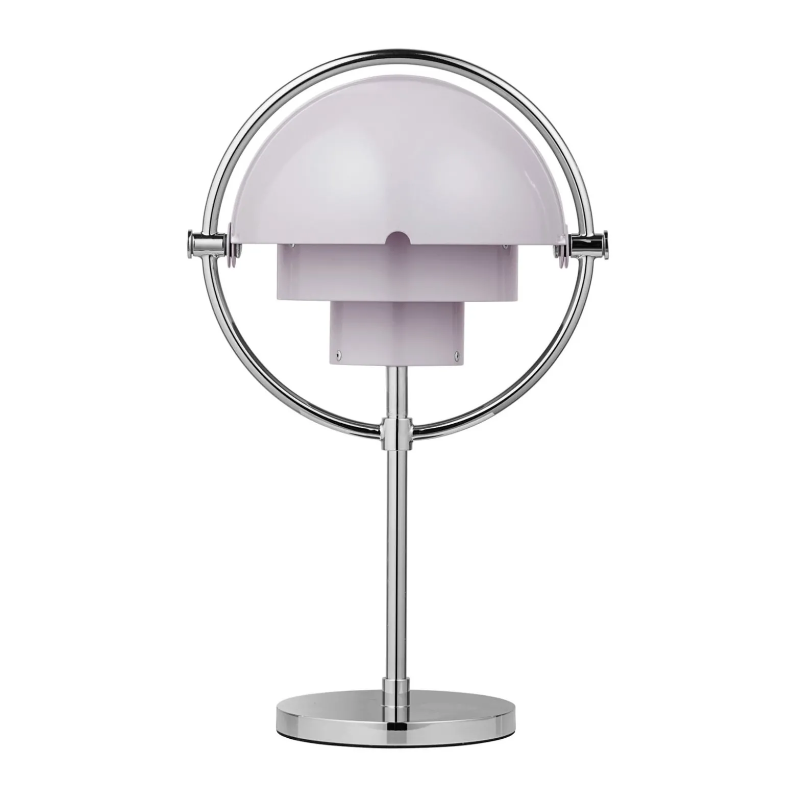 GUBI Akku-Tischleuchte Multi-Lite, chrom/lila, 30 cm