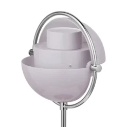 GUBI Akku-Tischleuchte Multi-Lite, chrom/lila, 30 cm