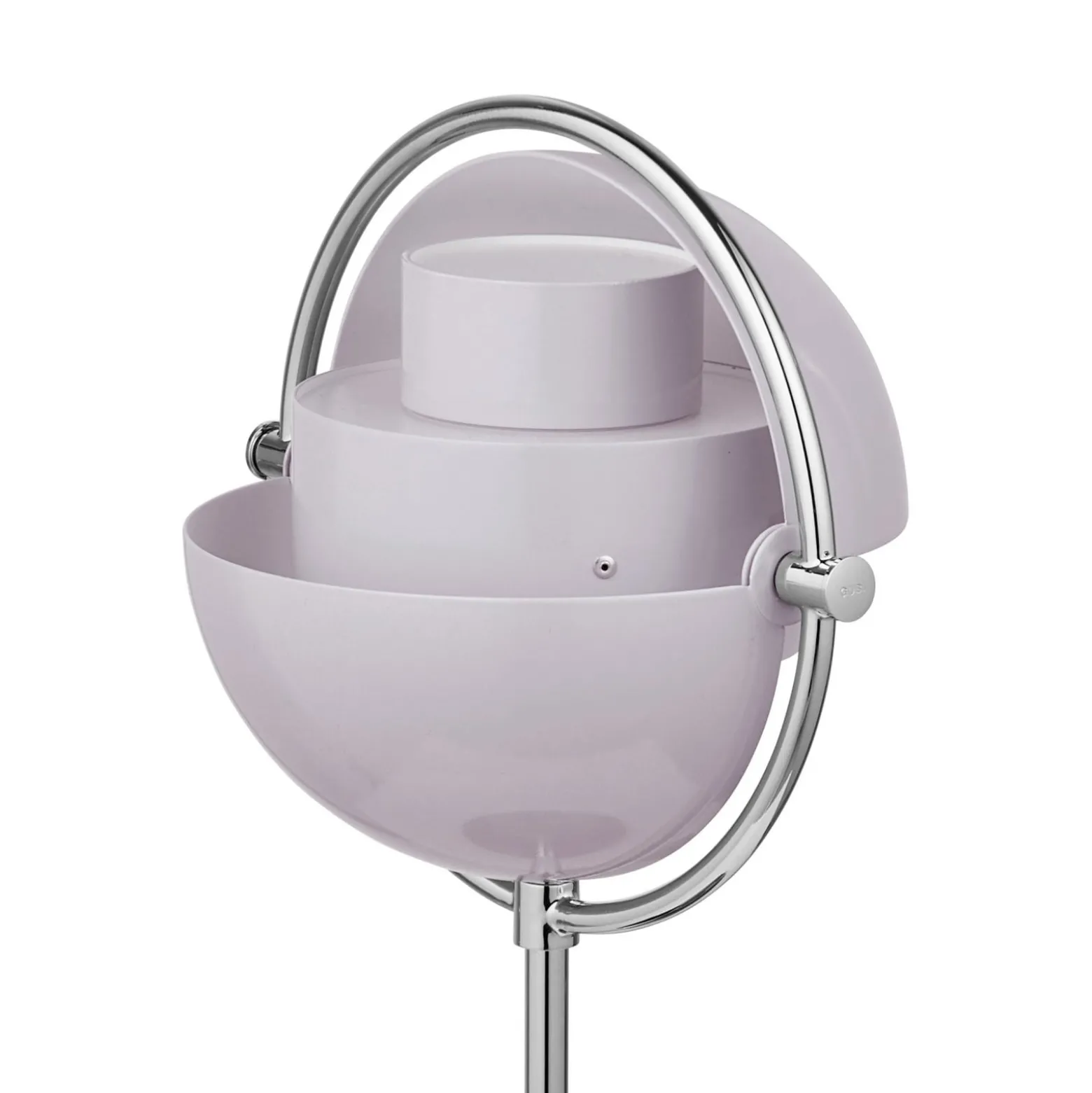 GUBI Akku-Tischleuchte Multi-Lite, chrom/lila, 30 cm