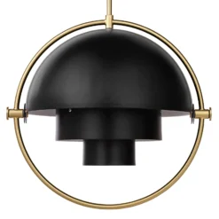 GUBI Hängeleuchte Multi-Lite, Ø 36 cm, messing/schwarz