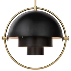 GUBI Hängeleuchte Multi-Lite, Ø 36 cm, messing/schwarz