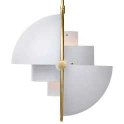 GUBI Hängeleuchte Multi-Lite, Ø 36 cm, messing/weiß