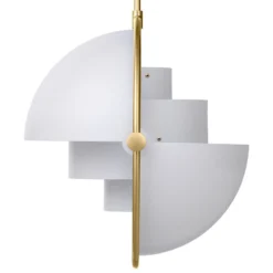 GUBI Hängeleuchte Multi-Lite, Ø 36 cm, messing/weiß