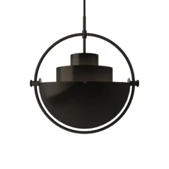 GUBI Hängeleuchte Multi-Lite, Ø 36 cm, schwarz/schwarz