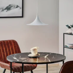 GUBI Hängeleuchte Semi, Ø 30 cm, weiß
