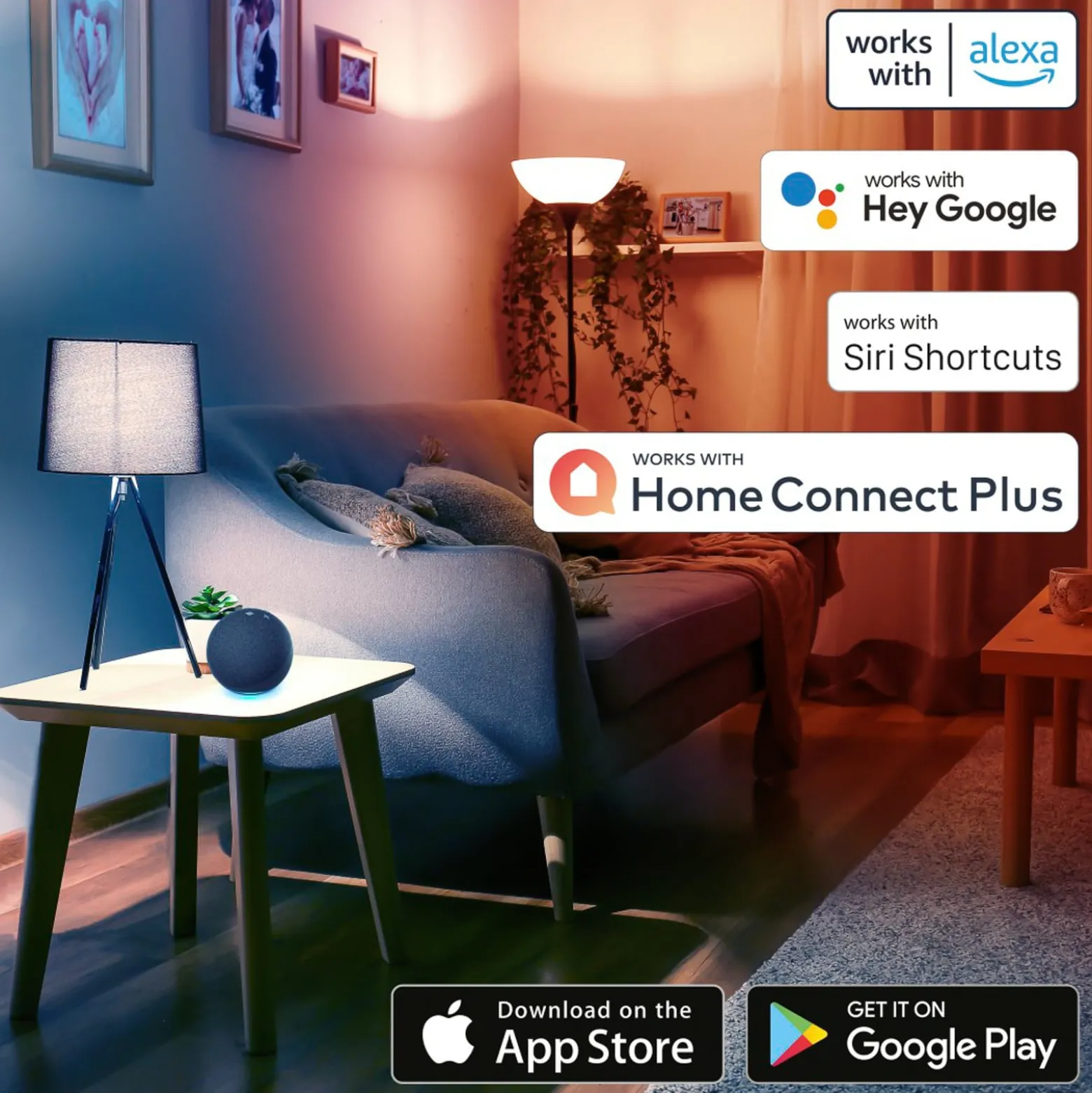 Hama WLAN Einbauspot, App-Steuerung CCT 3er nickel