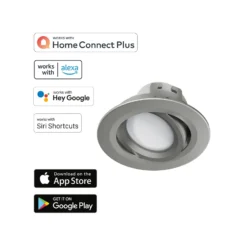 Hama WLAN LED-Einbauspot, App-Steuerung CCT nickel