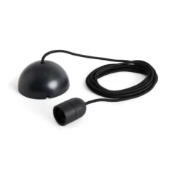 HAY E27-Pendelfassung COMMON, schwarz, Ø 4,5 cm