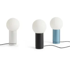 HAY LED-Tischleuchte TURN ON, aluminium, Höhe 20 cm, dimmbar