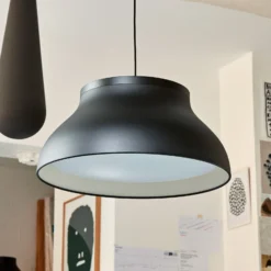HAY PC L Hängeleuchte mit Diffusor, schwarz