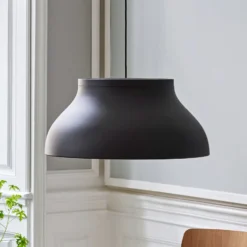 HAY PC L Hängeleuchte mit Diffusor, schwarz