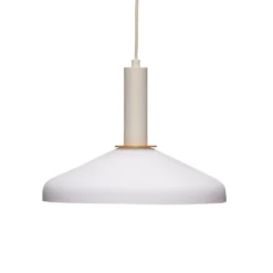 HÜBSCH Hängeleuchte Apollo, sandfarben, orange, Eisen, Glas