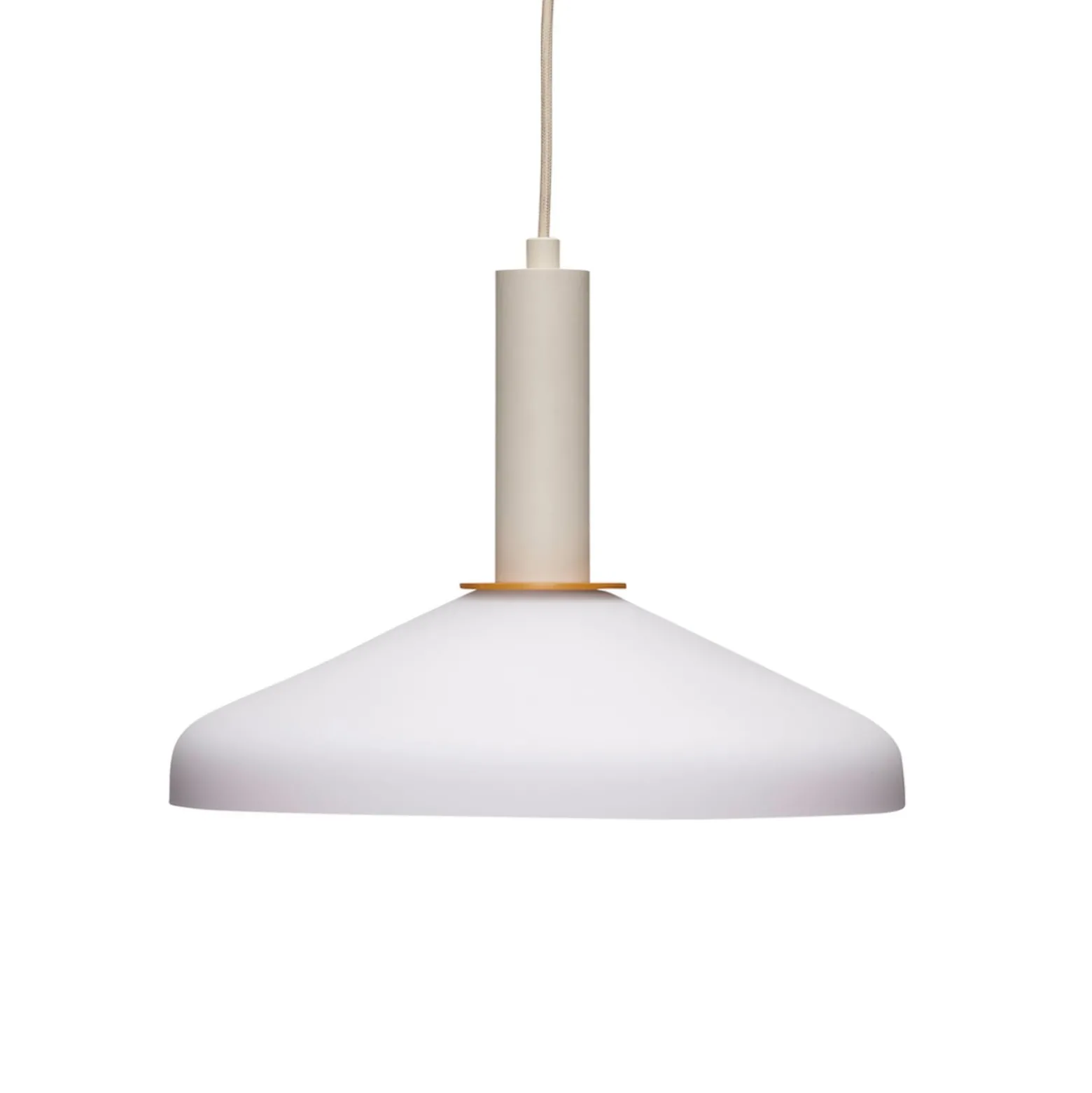 HÜBSCH Hängeleuchte Apollo, sandfarben, orange, Eisen, Glas