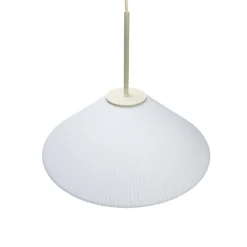 HÜBSCH Hängeleuchte Solid, weiß, sand, Glas, Eisen, E27
