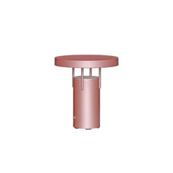 HÜBSCH LED-Akku-Tischlampe BringMe Mini, pink metallic, 20cm
